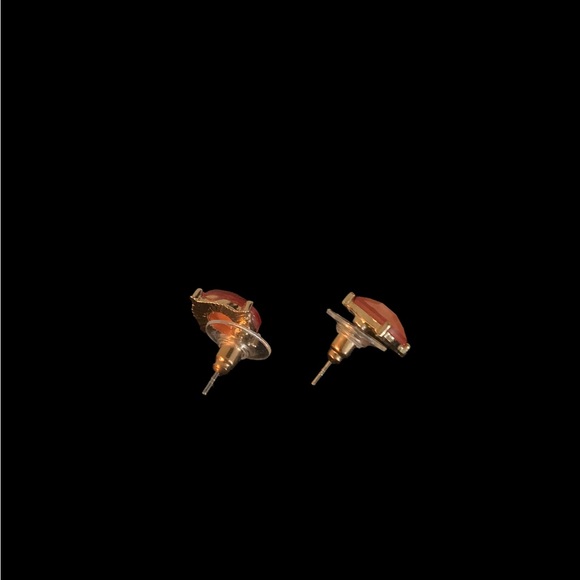 Set of Necklace and Earrings - Coral Color - Picture 5 of 6